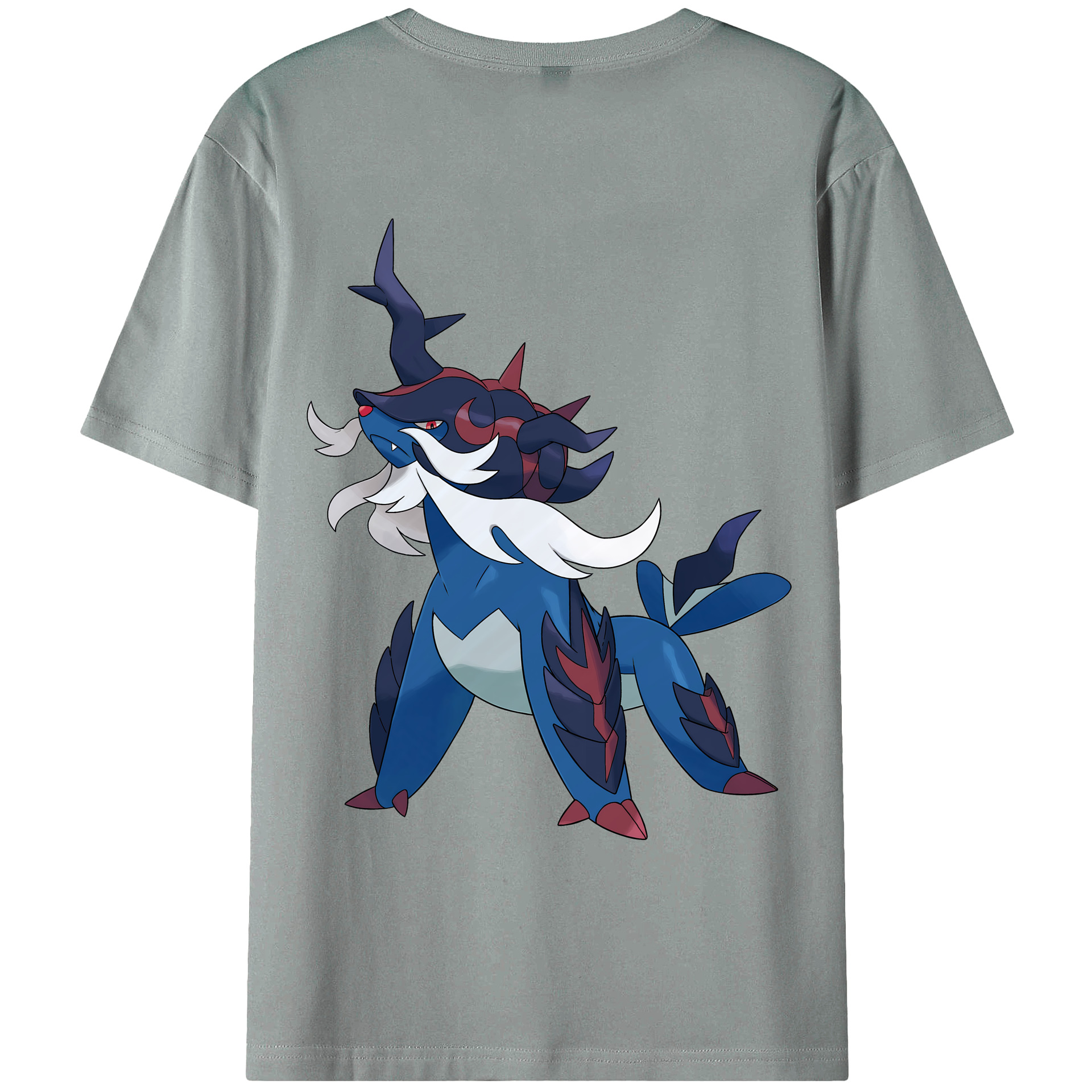 （画像用） ポケットモンスター Pokémon 綿100％ メンズ半袖Tシャツ（バックプリント） 通気性